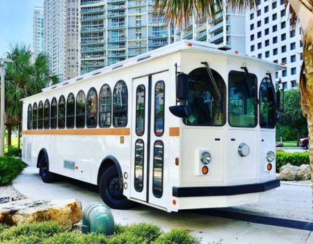 Miami White Trolley