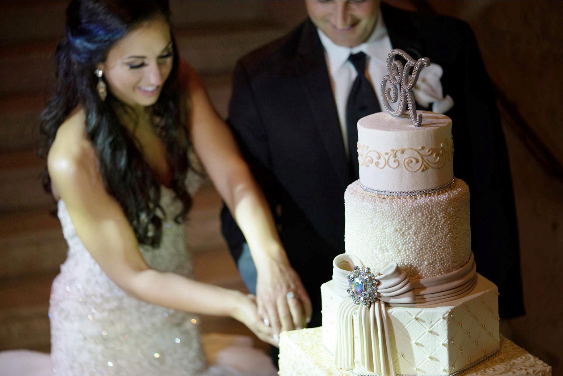 Cakes By Gina  Houston TX on Instagram Deciding between adding your  monogram or your last name This sixtiered wedding cake has two spheres  that give the cake extra texture