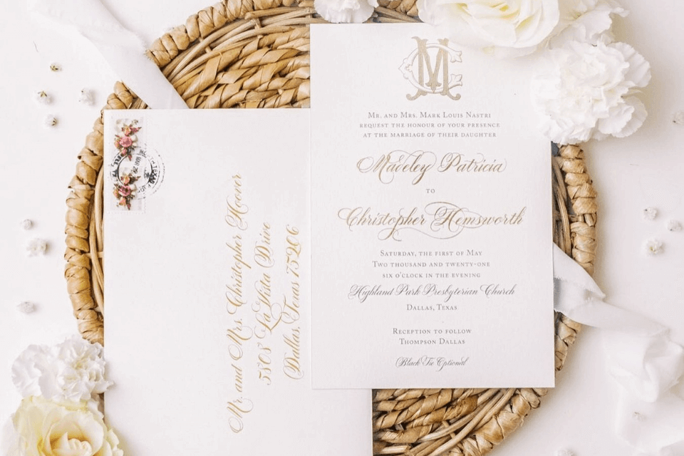 November Herbarium Wedding Invitation